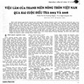 Việc làm của thanh niên nông thôn Việt Nam qua hai cuộc điều tra 2003 và 2008