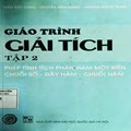 Giáo trình giải tích tập 2