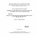 Nghiên cứu lựa chọn công nghệ và hệ thống thiết bị để sản xuất một số cây giống theo kiểu công nghiệp - Đề tài nhánh: Nghiên cứu hệ thống máy chăm sóc bảo vệ cây giống tại vườn ươm, nhà ươm
