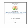 Văn học Việt Nam 1900 - 1930