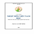 Giáo trình nhập môn Việt Nam học