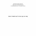 Phát triển kỹ năng quản trị