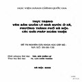 Thực trạng văn bản quản lý Nhà nước ở xã, phường thành phố Hà Nội-Các giải pháp hoàn thiện