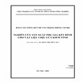 Nghiên cứu sản xuất phụ gia kết dính cho vật liệu chịu lửa kiềm tính