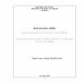 Bài giảng môn quy hoạch thực nghiệm