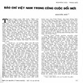Báo chí Việt Nam trong công cuộc đổi mới
