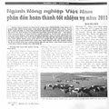 Ngành nông nghiệp Việt Nam phấn đấu hoàn thành tốt nhiệm vụ năm 2011