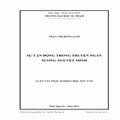 Sự vận động trong truyện ngắn Sương Nguyệt Minh