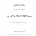 Trò chơi ma trận và qui hoạch tuyến tính