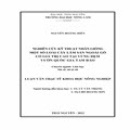 Nghiên cứu kỹ thuật nhân giống một số loài cây lâm sản ngoài gỗ có giá trị cao tại vùng đệm vườn quốc gia Tam Đảo