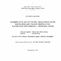 Nghiên cứu xử lý nước thải chăn nuôi bằng bãi lọc ngầm trồng cây tại huyện Yên Phong, tỉnh Bắc Ninh