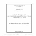 Bài toán ổn định hóa phản hồi đầu ra hệ phương trình vi phân tuyến tính