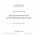 Bài toán ổn định các hệ tuyến tính lồi đa diện có trễ