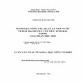 Đánh giá công tác quản lý nhà nước về đất đai huyện Tân Yên, Bắc Giang giai đoạn 2005-2010