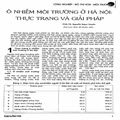 Ô nhiễm môi trường ở Hà Nội: Thực trạng và giải pháp