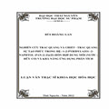 Nghiên cứu trắc quang và chiết - trắc quang sự tạo phức trong hệ: 1(2- Pyridylazo) - 2- NaphTol ( Pan - 2)- Zn (II) - hỗn hợp dung môi ( nước - hữu cơ) và khả năng ứng dụng phân tích