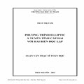 Phương trình Elliptic á tuyến tính cấp hai với hai biến độc lập