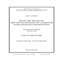 Kết quả điều trị ngoại trú bệnh nhân đái tháo đường Týp tại bệnh viện đa khoa huyện Đại Từ tỉnh Thái Nguyên