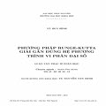 Phương pháp runge-kutta giải gần đúng hệ phương trình vi phân đại số