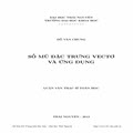 Số mũ đặc trưng vectơ và ứng dụng