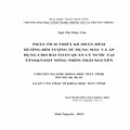 Phân tích thiết kế phần mềm hướng đối tượng sử dụng mẫu và áp dụng cho bài toán quản lý nước TTNS & VSMT nông thông Thái Nguyên