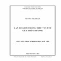 Vấn đề giới trong tiểu thuyết của Thùy Dương