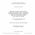 Thuật toán nón xoay giải bài toán quy hoạch tuyến tính dạng chuẩn trong trường hợp tái tối ưu hóa