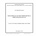 Khai phá luật kết hợp mờ dựa trên đại số gia tử