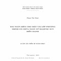 Bài toán biên cho một vài lớp phương trình có chứa toán tử Elliptic suy biến mạnh