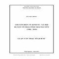 Chuyển biến về kinh tế - xã hội huyện Võ Nhai tỉnh Thái Nguyên (1986 - 2010)