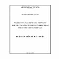 	Nghiên cứu xác định các thông số hợp lý của kết cấu thép cần trục tháp theo tiêu chuẩn Việt Nam