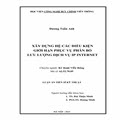 	Xây dựng hệ các điều kiện giới hạn phục vụ phân bố lưu lượng dịch vụ IP Internet