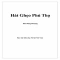 Hát Ghẹo Phú Thọ