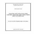 	Giáo dục kỹ năng giao tiếp cho học sinh tiểu học nông thôn miền núi phía Bắc