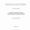 Nghiên cứu nước dâng do bão có tính đến ảnh hưởng của sóng và áp dụng cho khu vực ven biển Hải Phòng