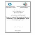 Các yếu tố ảnh hưởng đến năng lực cạnh tranh của các doanh nghiệp vừa và nhỏ ngành nuôi trồng thủy sản ở khu vực miền Bắc Việt Nam