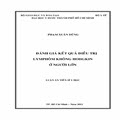 	Đánh giá kết quả điều trị Lymphôm không Hodgkin ở người lớn