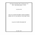 	Quản lý kinh tế biển: kinh nghiệm quốc tế và vận dụng vào Việt Nam
