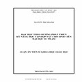 Dạy học theo hướng phát triển kỹ năng học tập hợp tác cho sinh viên Đại học Sư phạm