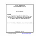 So sánh ảnh hưởng của bột lá sắn và bột lá keo giậu trong khẩu phần đến khả năng sản xuất và chất lượng gà Lương phượng tại trại gà Thịnh Đán- tỉnh Thái Nguyên