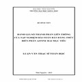 Đánh giá số thành phần liên thông của tập nghiệm bài toán bất đẳng thức biến phân affine hai mục tiêu