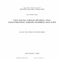 Vận dụng tham số hóa vào giải phương trình nghiệm nguyên