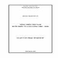 Nông thôn Việt Nam dưới triều vua Gia Long ( 1802-1820)