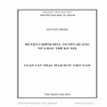 Huyện Chiêm Hóa - Tuyên Quang nửa đầu thế kỷ XIX