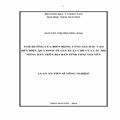 Ảnh hưởng của biến động tăng giá đầu vào tới hiệu quả kinh tế sản xuất chè của các hộ nông dân trên địa bàn tỉnh Thái Nguyên