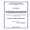 Hành vi người tiêu dùng và chiến lược marketing hỗn hợp của các doanh nghiệp viễn thông di động tại Việt Nam