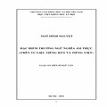 Đặc điểm trường ngữ nghĩa ẩm thực (trên tư liệu tiếng Hán và tiếng Việt)