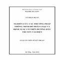 Nghiên cứu các phương pháp thông minh để phân loại và định vị sự cố trên đường dây truyền tải điện