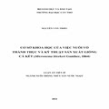 Cơ sở khoa học của việc nuôi vỗ thành thục và kỹ thuật sản xuất giống cá kết (Micronema bleekeri Gunther, 1864)