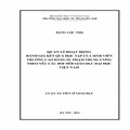 Quản lý hoạt động đánh giá kết quả học tập của sinh viên Trường Cao đẳng Sư phạm theo yêu cầu đổi mới giáo dục đại học Việt Nam